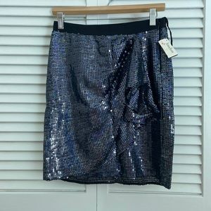 NWT DKNY sequin skirt with ruffle detail